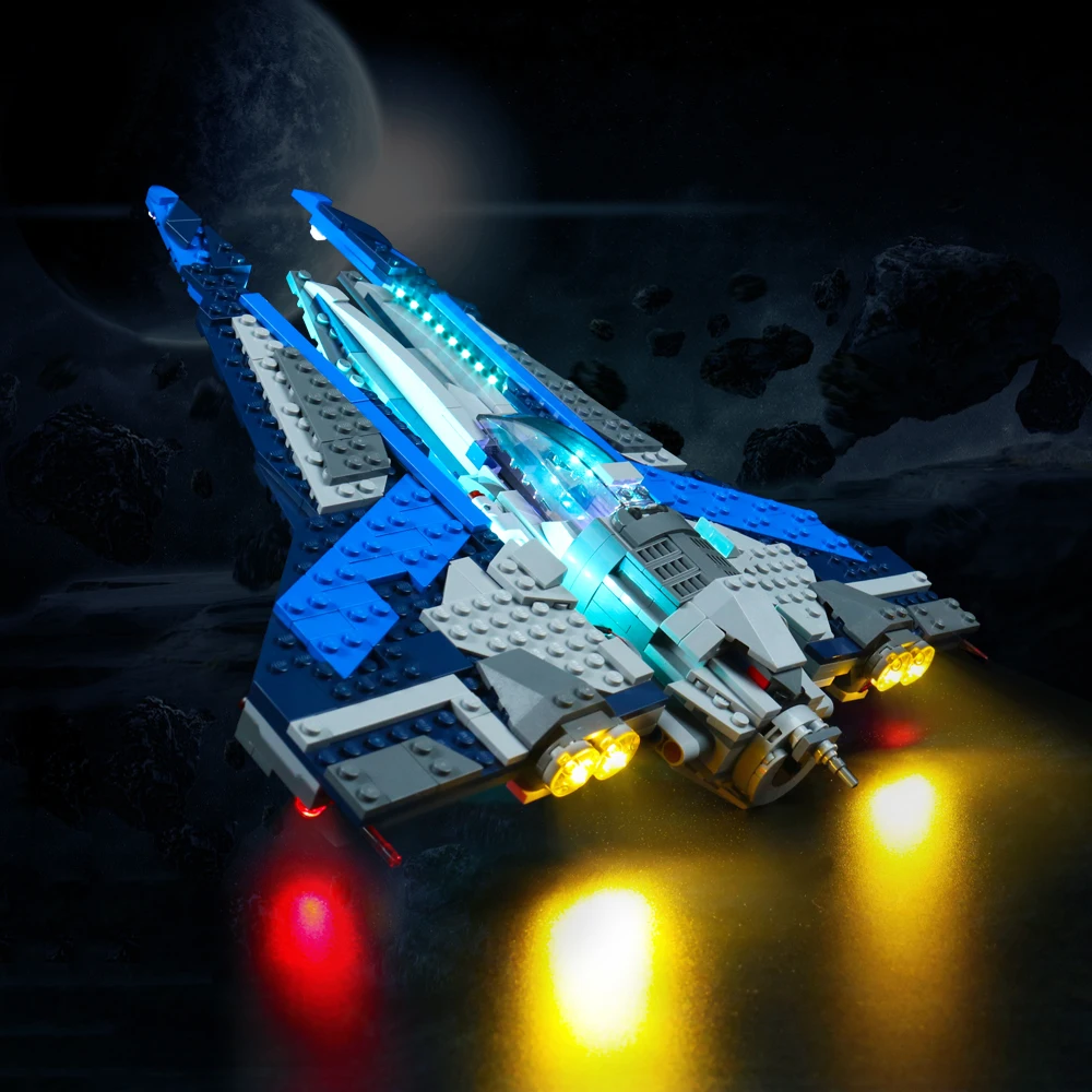 Vonado Set di illuminazione a LED per 75316 mandaloriano Starship Fighter da collezione mattoni giocattolo Kit luce, non incluso il modello di edificio