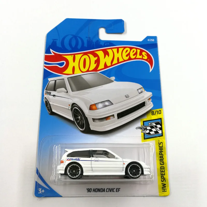 Hot Wheels 1:64 Car HONDA CIVIC TYPE R  EF HONDA CR-X  HONDA CITY TURBO Collector Edition Metal Diecast Model Cars