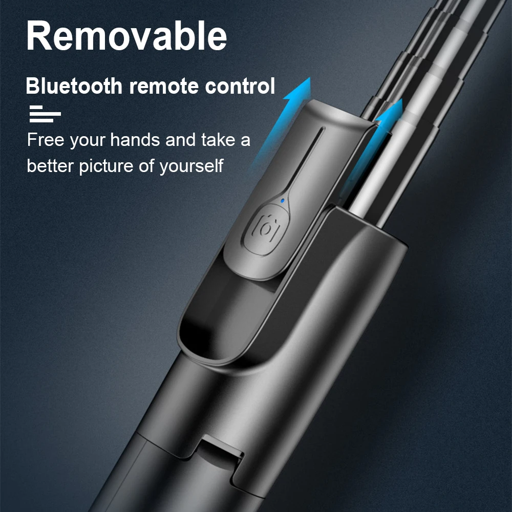 Selfie Sticks Wireless Selfie Stick Tripod Dimmable Selfie Ring Fill Light Fill Lamp Foldable Fit for Smartphone