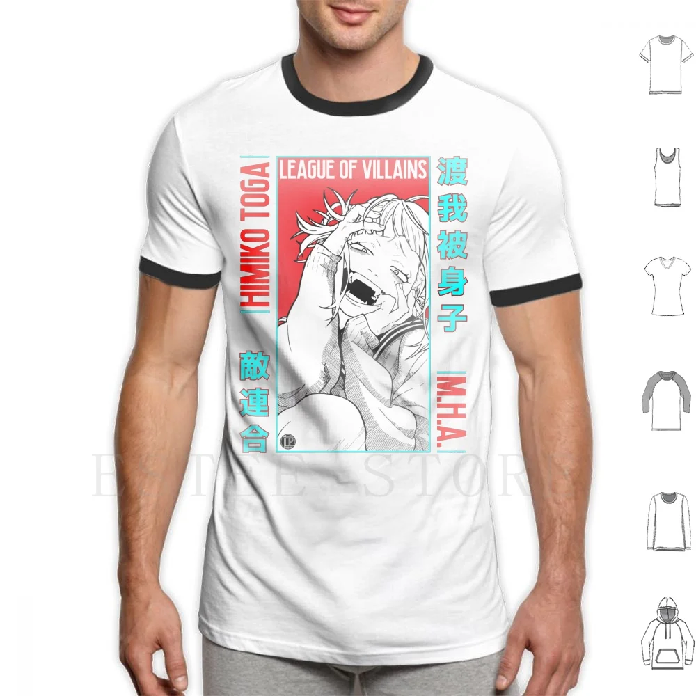 Himiko Toga M.h.a. T Shirt Print Cotton Himiko Toga Toga Dabi Kai Chisaki Boku No Hero Waifu Tomura Lemillion Mirio Deku