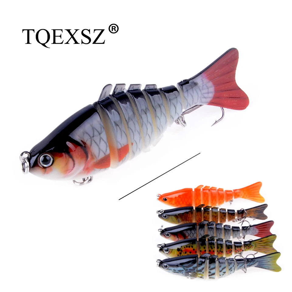 1pcs 10cm 15.5g Sinking Wobbler 7 Segments Fishing Lures Multi Jointed Swimbait Hard Bait Fishing Tackle For Bass Isca Crankbait