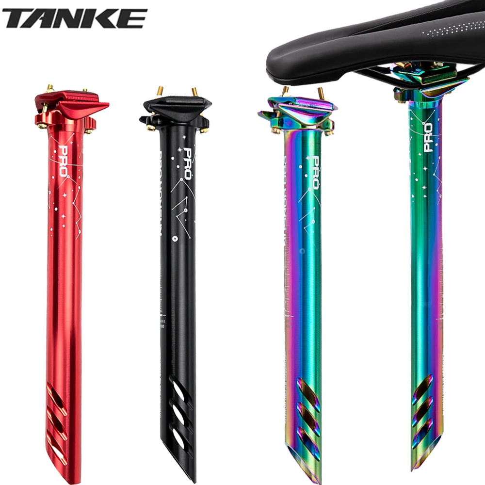 

Aluminum Alloy MTB Bicycle Seatpost,27.2/30.8/31.6mm Bike Seat Post,Length 380mm,Rainbow Color Road Cycling Seat Tube Bike Parts