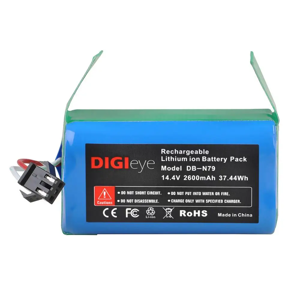 Stofzuiger 14.4V 2.6Ah Batterij Voor Ecovacs Deebot N79 N79S DN622 & Eufy Robovac 11,11S Max, 12,15C Max, 15T,30C,35C