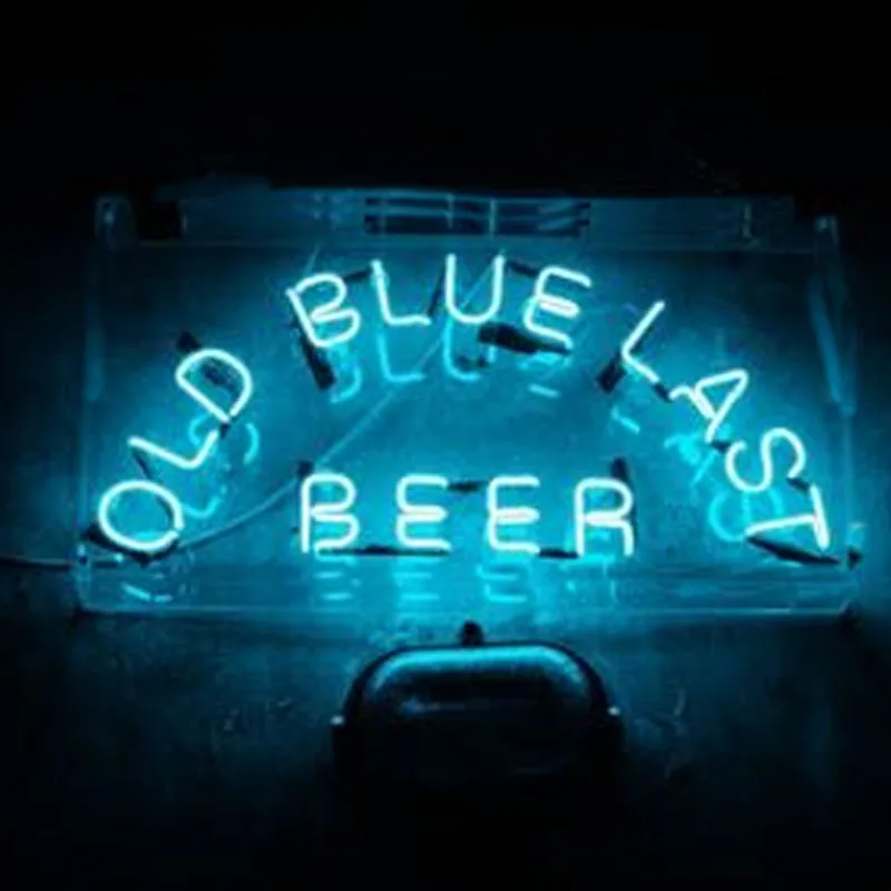 

Neon Sign For Old Blue Last Beer Lamp real glass tubes resterant decorate room light sport Hotel DISPLAY Impact Attract light