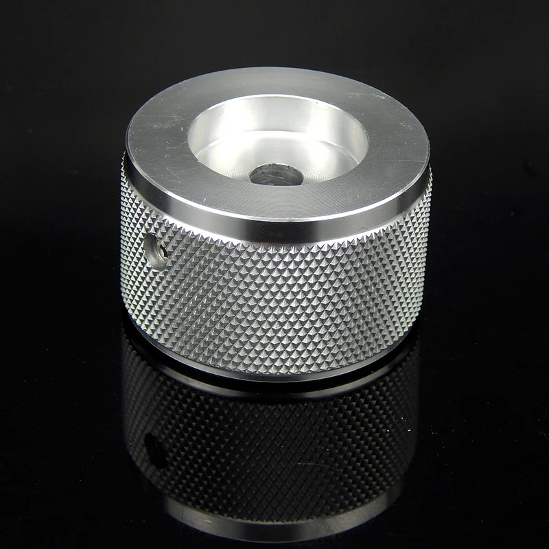 Perilla de aluminio para amplificador de volumen, potenciómetro de Audio HIFI, diámetro de mango de 35mm y altura de 22mm, 1 unidad