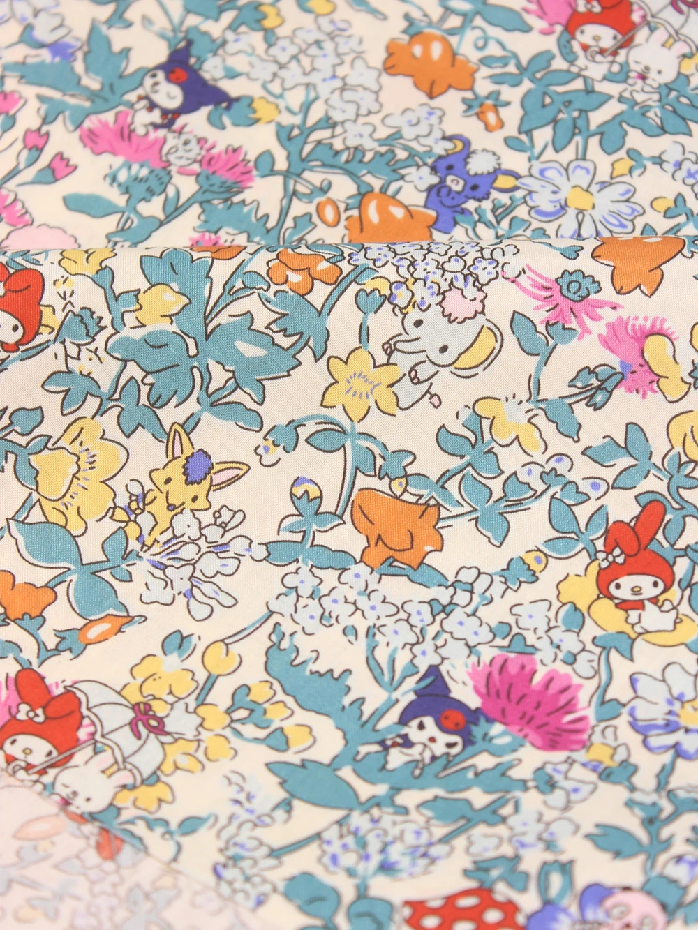 80g/yard Thin Cotton Fabric For Sewing Dress Floral Print Fabrics For Patchwork Children Clothes Needlework Tissu By The Yard