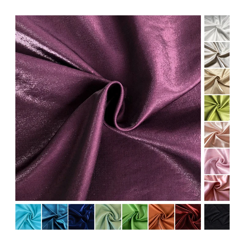 Thick and Shimmering Metallic Fabric - Silk Brocade for Evening Dresses - Linen Look with a Natural Sheen - Sold by the Meter