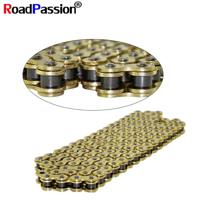 Motorcycle Engine Accessories Drive Chain 520 Pitch Heavy Duty Gold Chain For KAWASAKI Ninja ZX6R ZX600R ZX600P ZX636D ZX636C