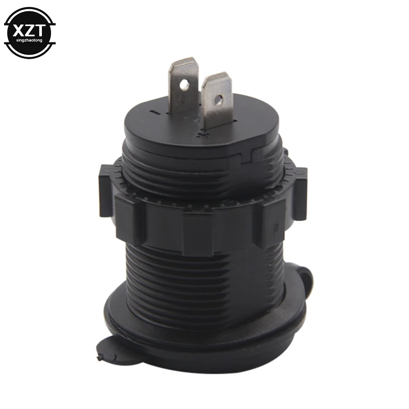Auto Car-Styling Vehicle Charger 5V 4.2A Dual USB Charging Socket Adapter Power Outlet for 12V 24V Motorcycle Car LED