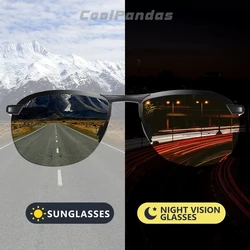 2023 Brand Photochromic Men Sunglasses Polarized Glasses Day Night Vision Driving Sun Glasses For Male Oculos De Sol Masculino