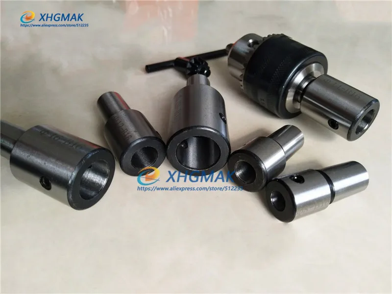 B16+13mm drill chuck arbor B16 adapter motor shaft connecting rod with inner hole 8mm 9 10 11 12mm 13 14 15 16 17 18 19 20mm