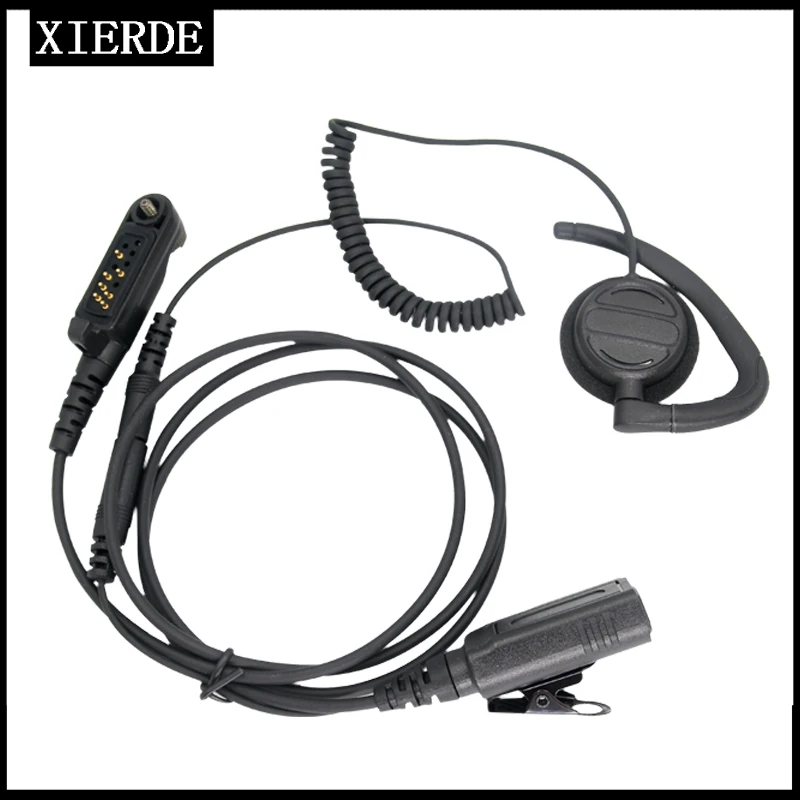 

XIERDE Earpiece Headset for HYT Hytera PD600 PD602 PD662 PD665 PD680 PD682 PD685 X1p X1e Walkie Talkie Radio Ear-hook Headphone