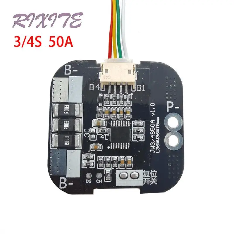 3S/4S 50A 12V 6S 50A 24V litowa płyta ochronna do 18650 PCB BMS akumulator litowo-jonowy