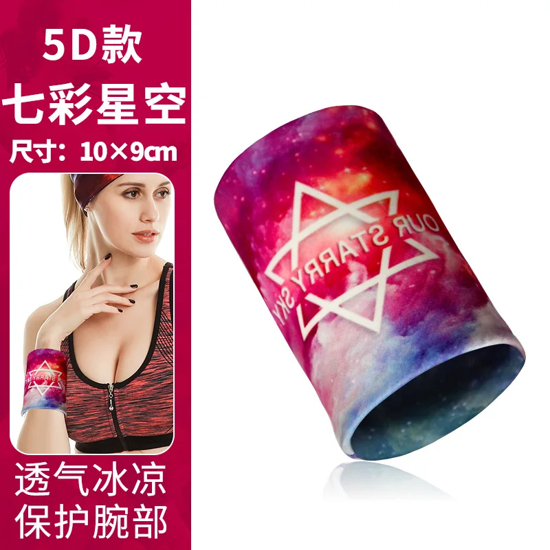 1 Pcs of Hip-hop Sports Sweatband Wristband Wristband Wrist Running Badminton Basketball Wristband Tribe Sweatband