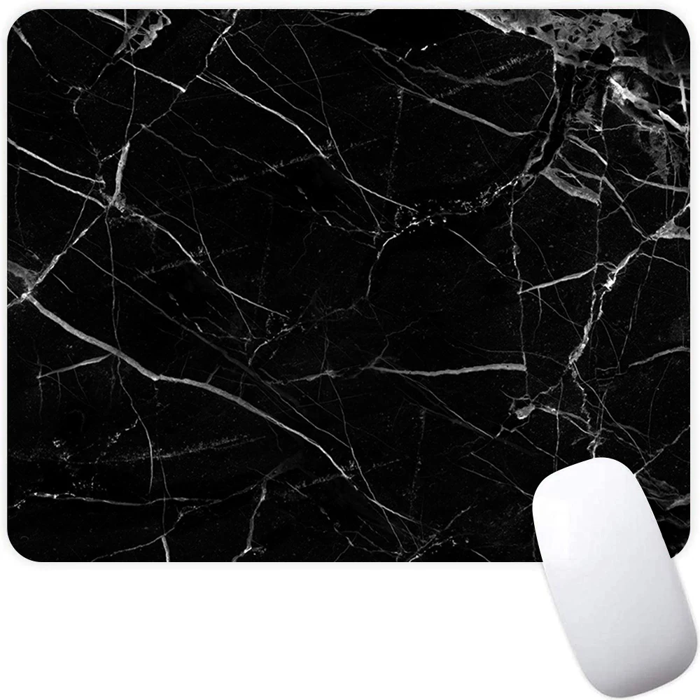 Small Gaming Mouse Pad Computer Mousepad PC Gamer Mouse Mat Laptop Mausepad Black Gold Marble Mouse Carpet Keyboard Mat Desk Pad