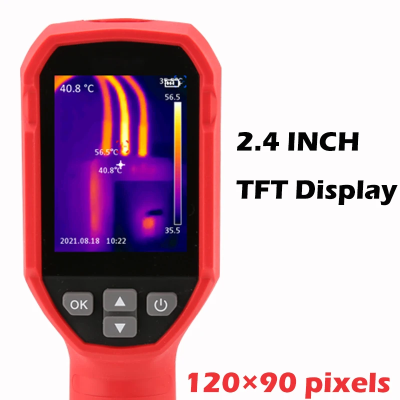 Imagem -04 - Uni-t Uti120s Termovisor Infravermelho Circuito Pcb Teste Industrial Tubo de Aquecimento de Piso Teste Temperatura Câmera Térmica