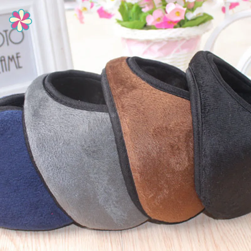 Hot Plush Earflap Back-wearing Style Earbags Men Earmuffs Male Earflap Winter Outdoor Casual Keep Warm Protector Ear Cover