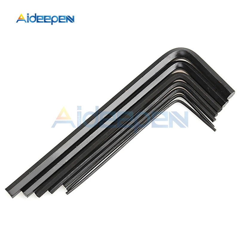 7Pcs 0.7/0.9/1.3/1.5/2/2.5/3mm Hexagon Allen Key Wrench Tools Set Bicycle Repair Tools Hand Repair Tools 0.7MM-3MM