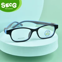 SECG-gafas ópticas para niños, montura TR90 de silicona, gafas protectoras flexibles para niños, gafas con dioptrías de goma