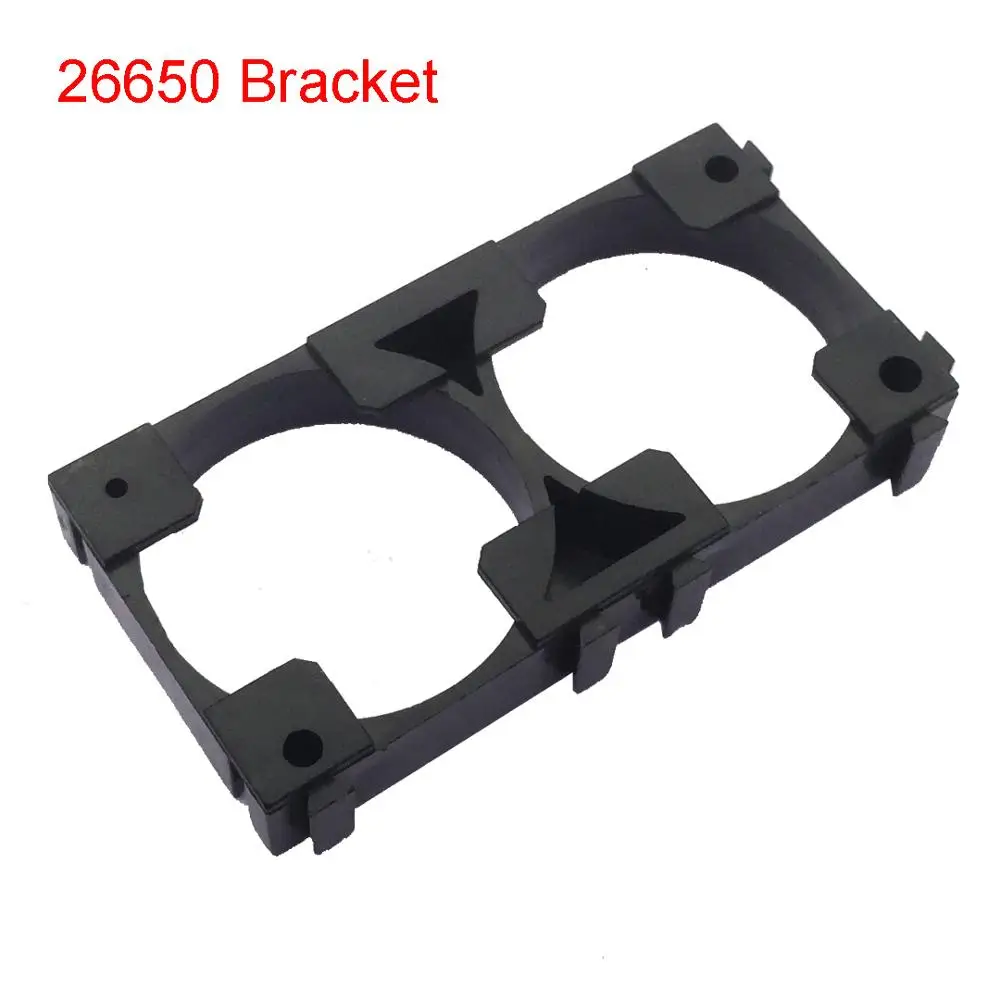 26650 Battery Holder 2 x 26650 Battery Holder Bracket Cell Safety Anti Vibration Plastic 26650 Brackets DIY