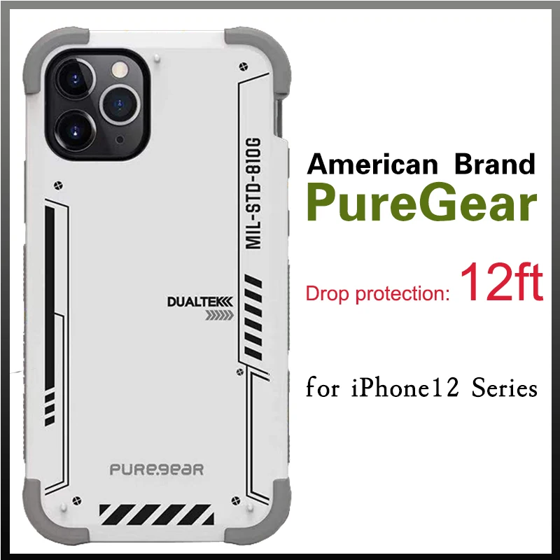 PureGear  Military Standards for protected phone case For iPhone 12 mini 12 Pro Max case anti-knock protective luxury