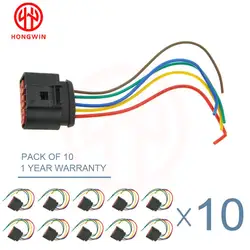 Conector de 5 pines para Sensor de flujo másico MAF, Conector de arnés Pigtail para Audi, VW, BMW, Land Rover OEM 1J0973775A, 1J0, 2/10, 775A, 1/973