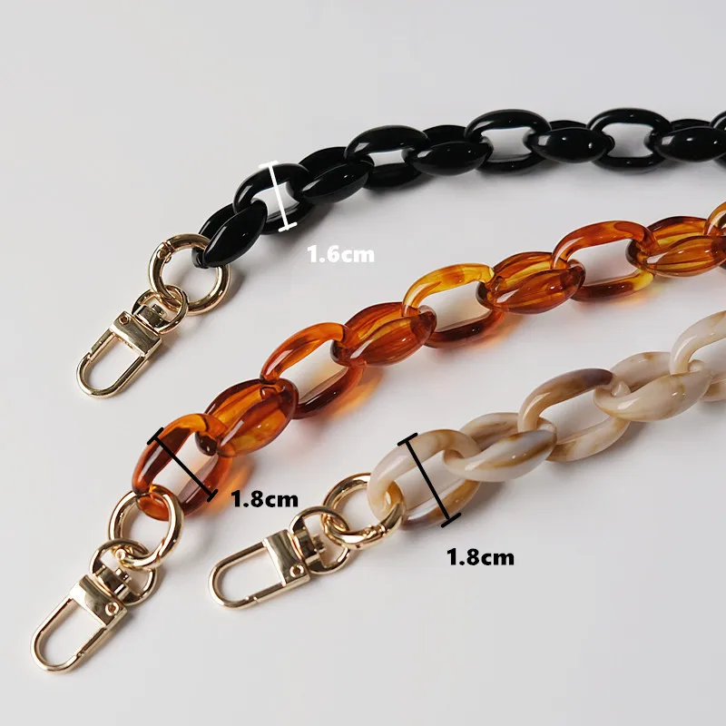 40-120cm Acrylic Resin Bag strap For Shoulder Bag Plastic Handbag Chain Strap Detachable Belts Handles Chain Bag accessories