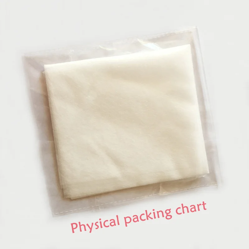 50cmx110cm/Piece Patchwork Interlining Fabrics Double Faced Adhesive for Easy Iron Fabric Quilting Cream White Batting Accessory