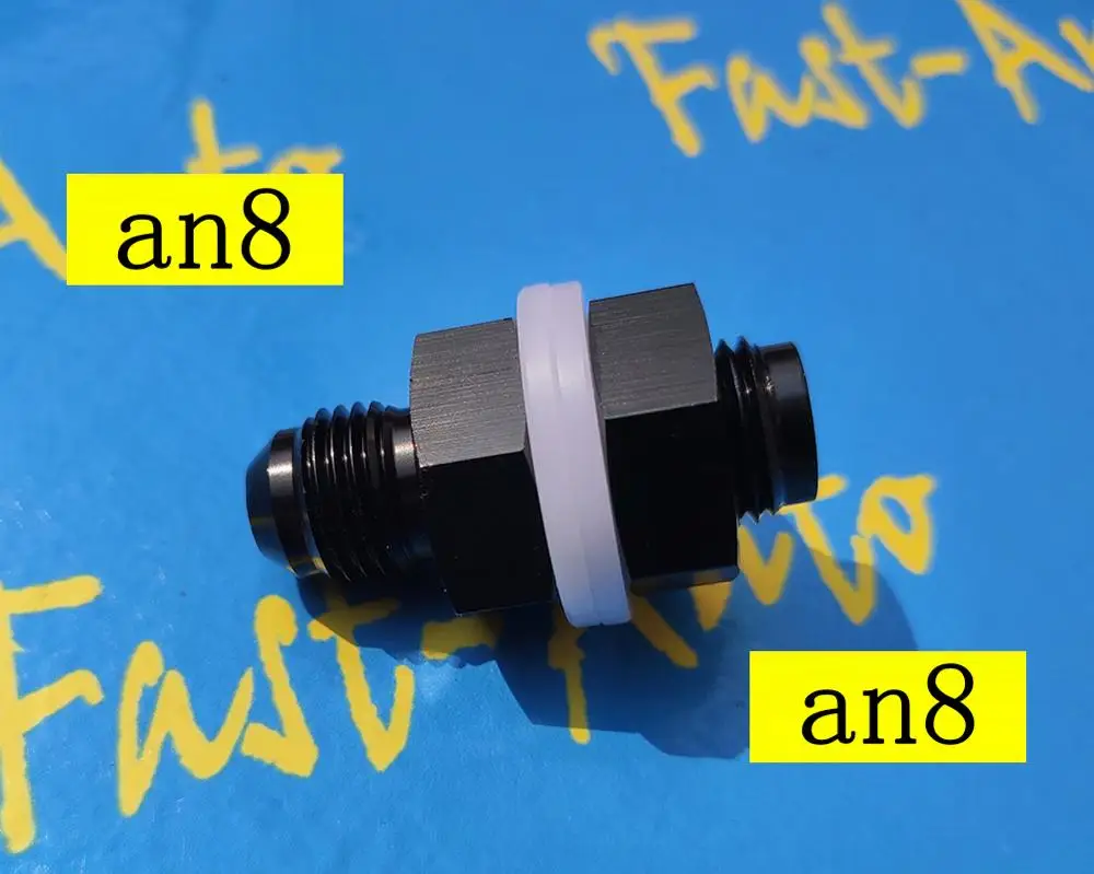 Черная резьба 3/4-16UNF-8an an8 an-8 к an8, переходник для топливного бака с внешней резьбой