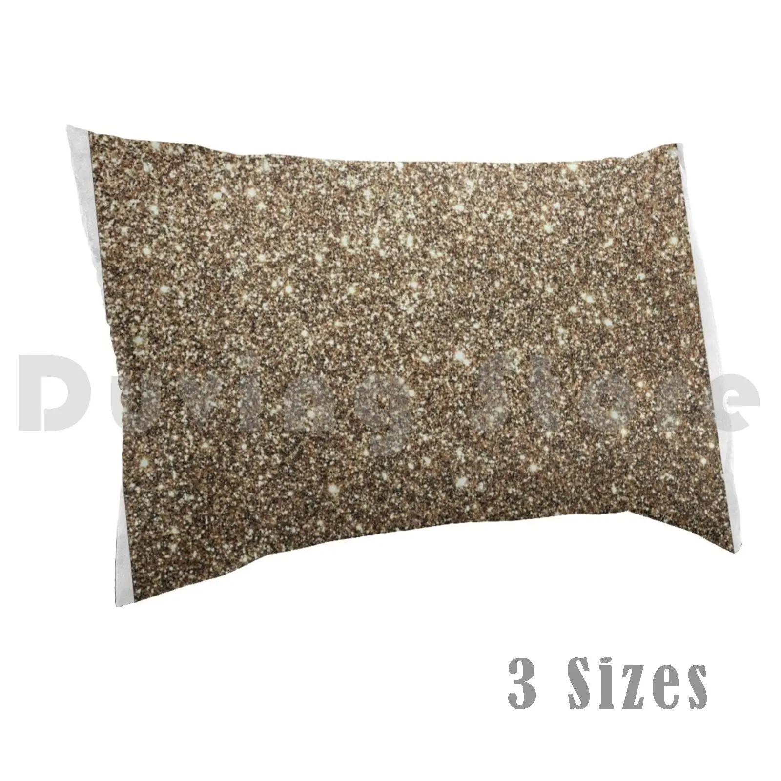 Faded Gold GlitterPillow case Sparkle Sparkly Gold Glitter Glitter