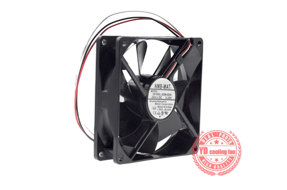 NEW NMB-MAT NMB 7 3610KL-05W-B59 24V 0.20A 9225 3lines frequency cooling fan