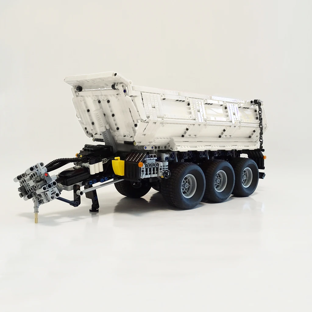 Buildmoc Trailer Is Suitable for 42054 MOC-8830 Building Blocks Tractor Dump Trailer Carriage Assembly Toys for Kids Boys Gifts