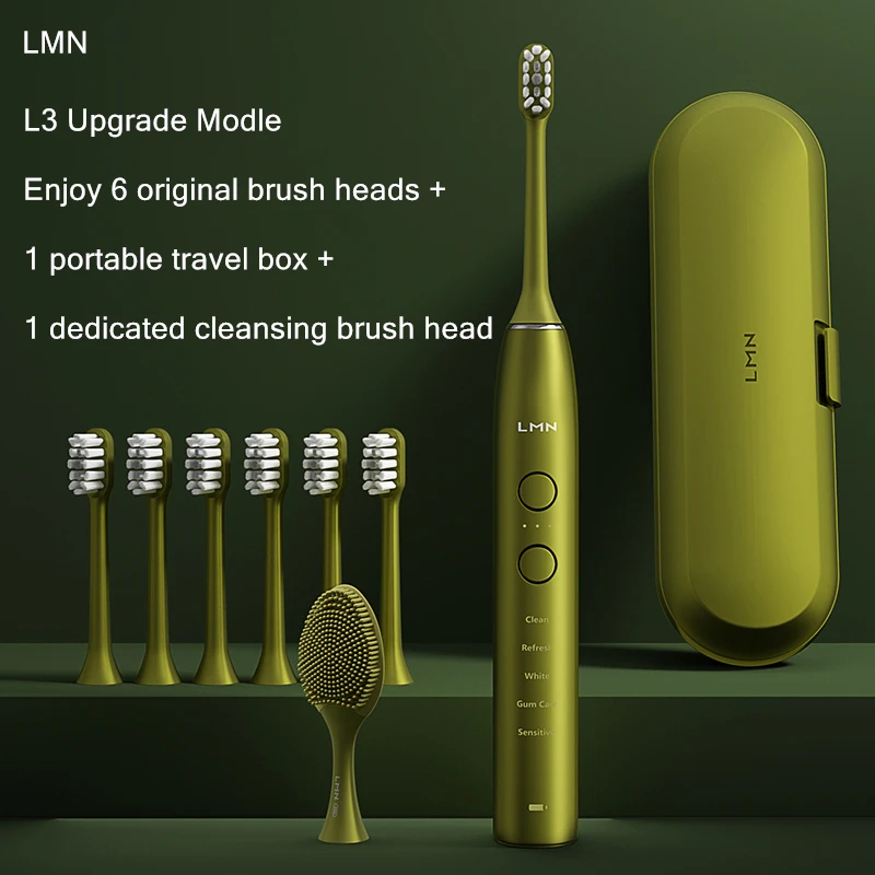 LMN L3 Sonic Electric Toothbrush Ultrasonic Tooth Brush Rechargeable Brush Teeth Cleaner Adult Electric Toothbrush(K2)