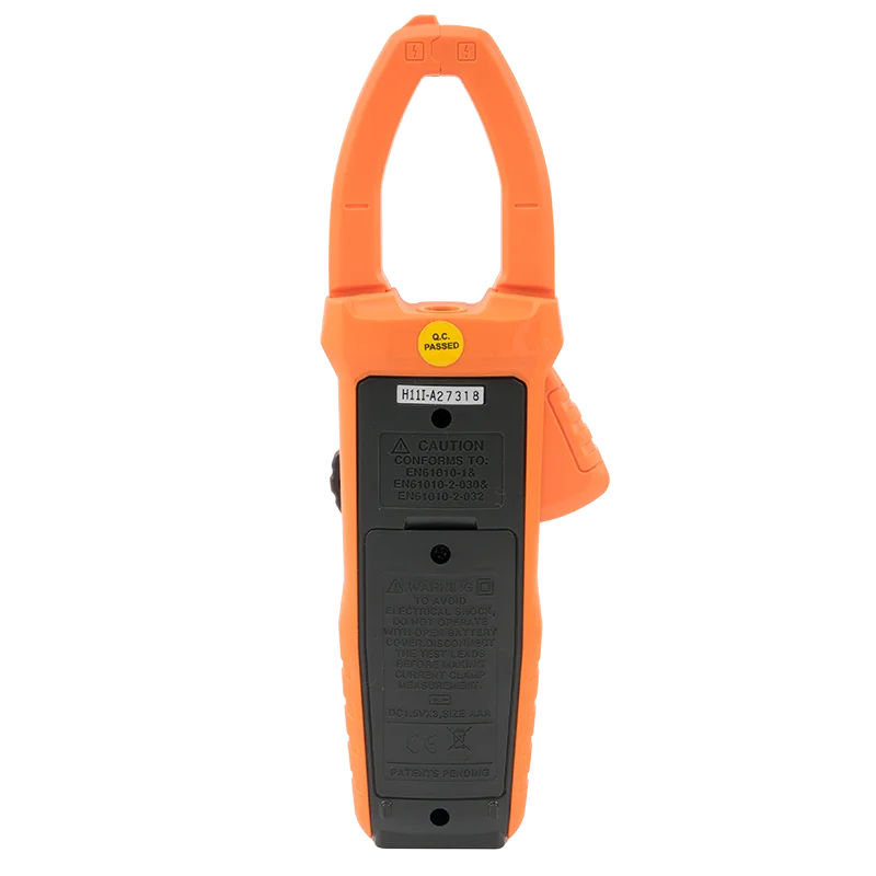 PEAKMETER PM2128 AC/DC True RMS Handheld Digital Clamp Meter AC/DC Voltage 1000A Current Capacitance Temperature measurement