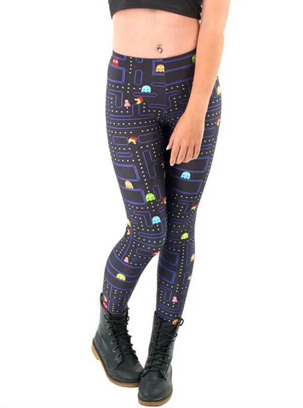 Leggings deportivos informales para mujer, mallas de cartón negras, mallas a rayas para mujer, Push Up Sexy
