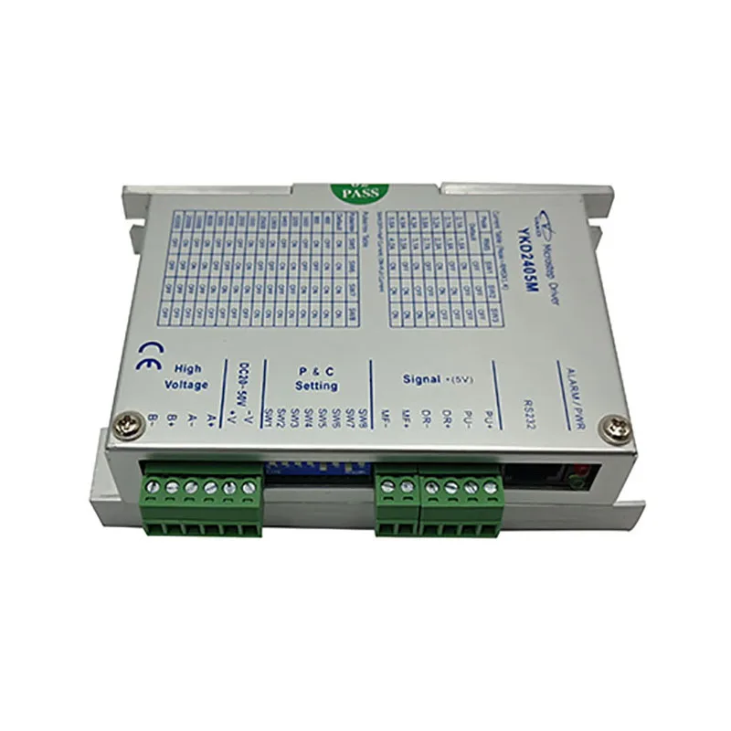 YAKO-32ビットDSPデジタルステッパードライバー、ykd2405m、2相ステップドライブ、DC 20-50v、42-86mmフランジステッピングモーター用4.0aドライバー、オリジン