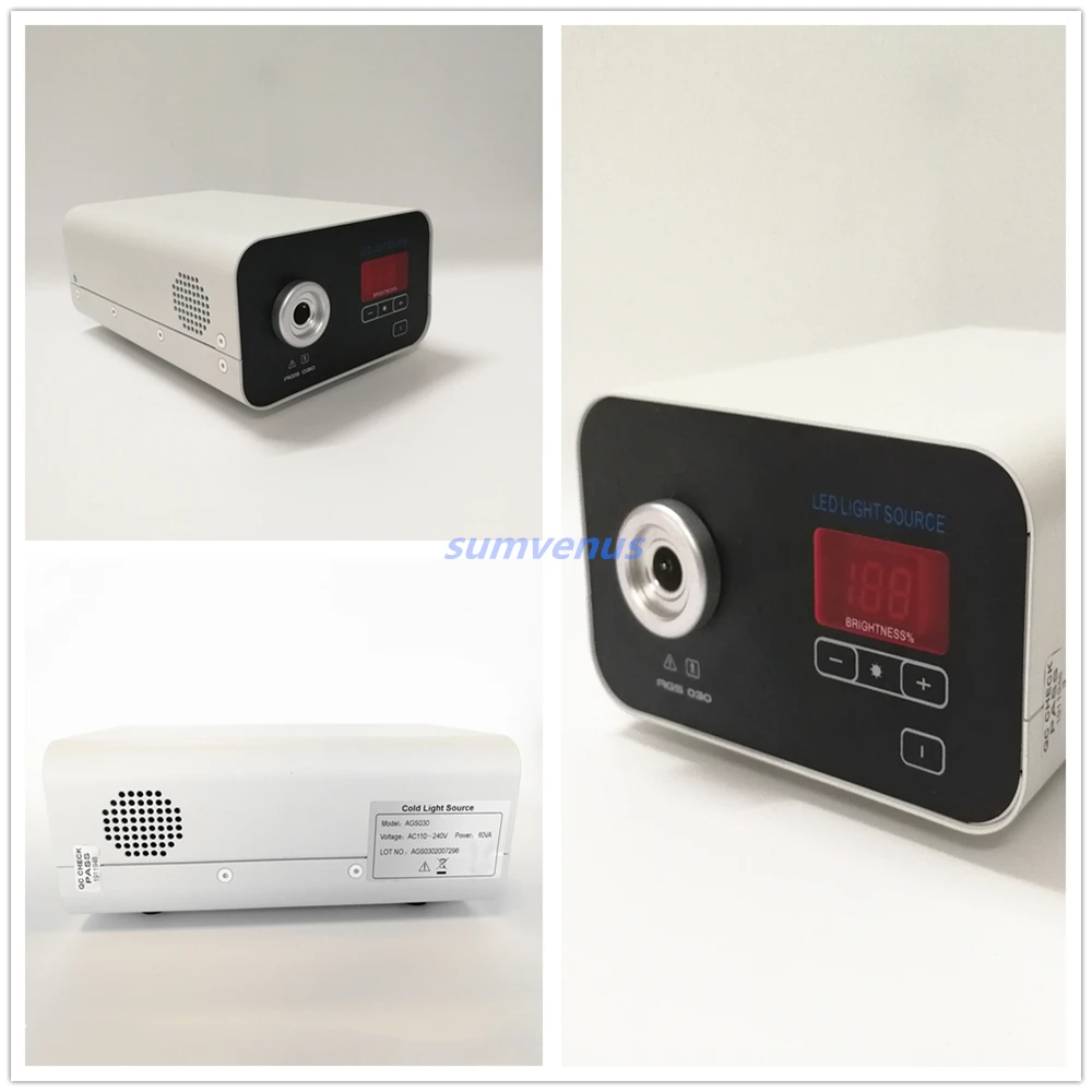 Mini interfaccia chirurgica medica ad alta luminositร portatile LED 30W Wolf endoscopio interfaccia sorgente di luce fredda ENT