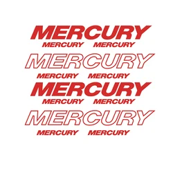12Pcs For Mercury Sticker Decal Vinyl Large Kit Outboard OptiMax Pro XS Reproduction Bass Boat Car Styling