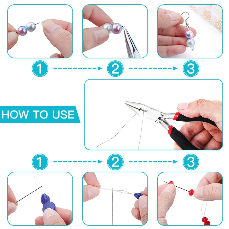Jewelry Making Kit – Tools, Copper Wires, Findings for Repair & Beading 5