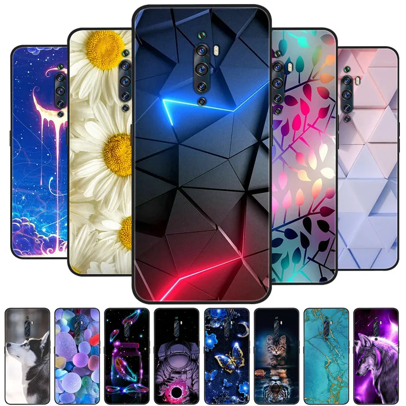 For OPPO Reno 2F 2Z Case Wolf Cartoon Silicon Soft TPU Back Cover For OPPO Reno2 Z Reno2 F Phone Cases Reno 2Z 2F Fundas Coque