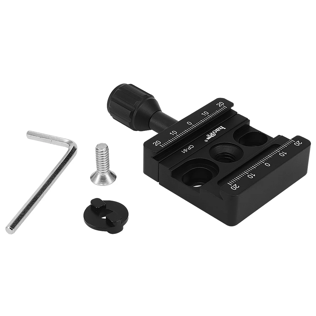 Haoge Boss Adapter Konverter + CP-51 Klemme passend für Arca für Bogen Manfrotto Kopf RC2 System – Detail 2