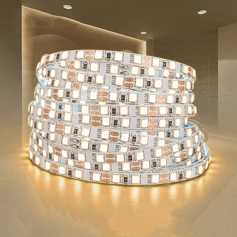 5M/Roll 5mm Width DC12V LED Strip Lights SMD2835 120LEDs/m High Bright Flexible Ribbon Rope Tape Lamps For Home Decor Bar Lights