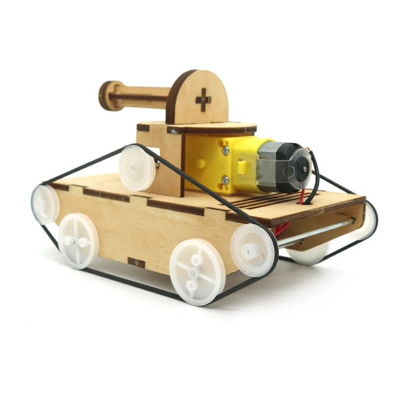 

Wooden Electric Powered Tank DIY Model Technology Project