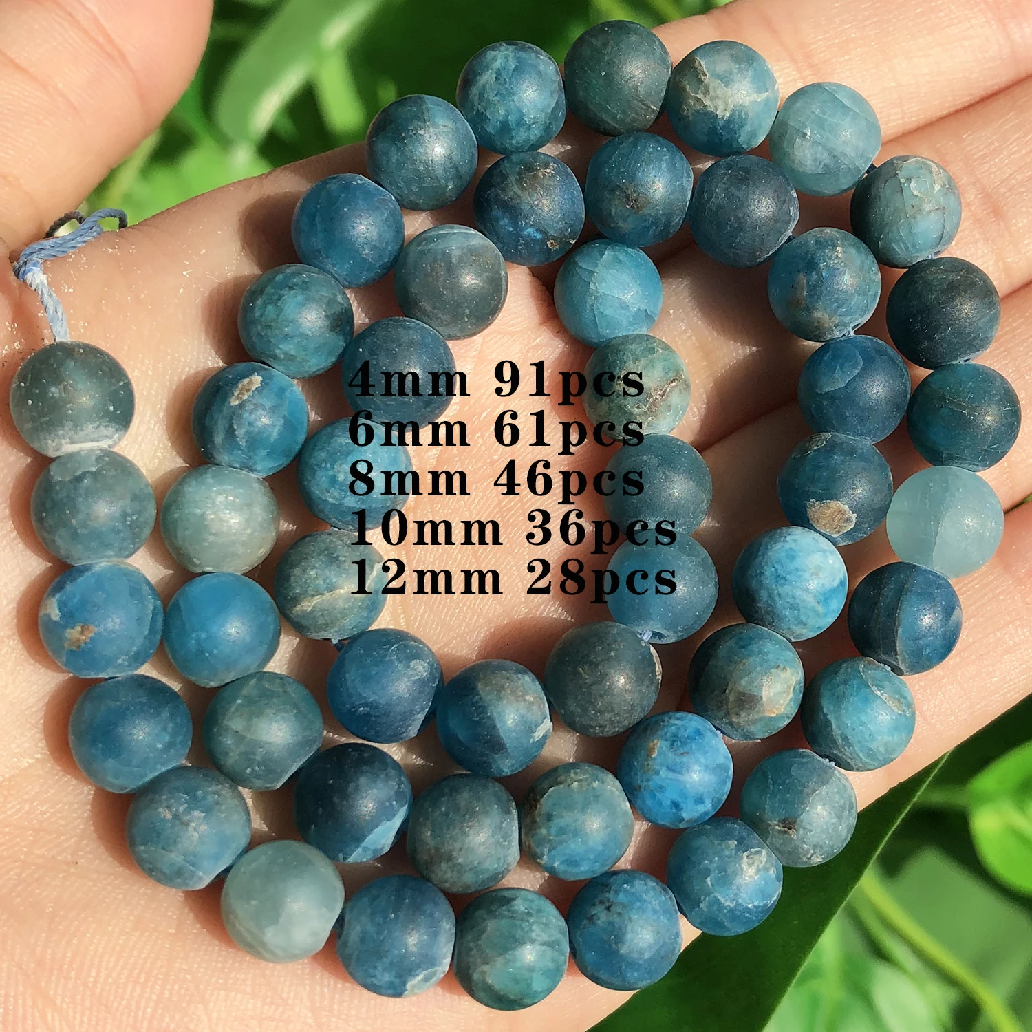 Natuursteen Blauwe Apatiet Gem Kralen Ronde Onregelmatige Facet Rondelle Losse Kralen Voor Sieraden Maken Diy Armbanden Accessoires