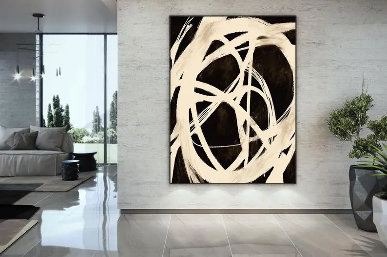 

Extra Large Wall Art Minimal Abstract Painting Contemporary Painting On Canvas Large Canvas Art Huge Living Room Art