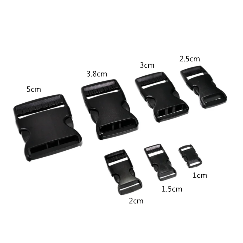 

1-5cm Plastic Side Release Buckle Dual Adjustable Belts Tactical Backpack Straps Webbing Bag Parts DIY Sewing Accessories