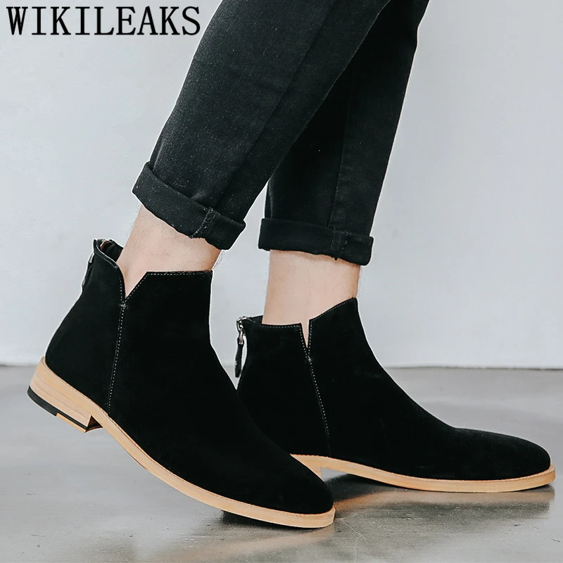 Ankle Boots Men Chelsea Boots Men Desert Boots For Men Buty Męskie Zimowe Zapatos De Hombre Chaussure Homme Botas Hombre Sapatos