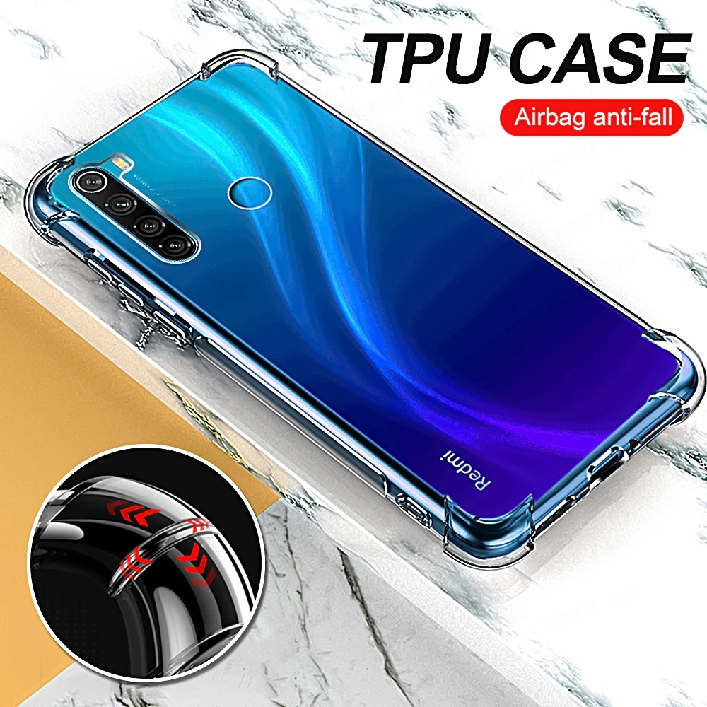 Luxury Shockproof Silicone Case For Xiaomi Redmi Note 8 Pro Note 8T Redmi 13C 4G Cover Redmi Note 11 12 13 Pro Plus 5G Shell