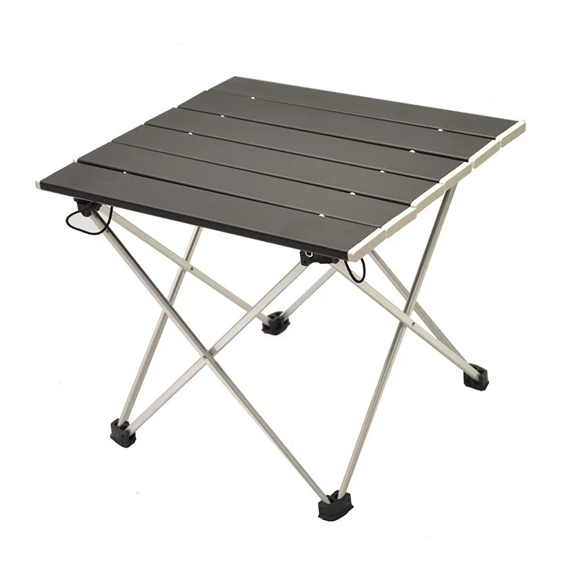 Small Ultralight Portable Folding Table Alloy Camping Picnic Table 39x35cm