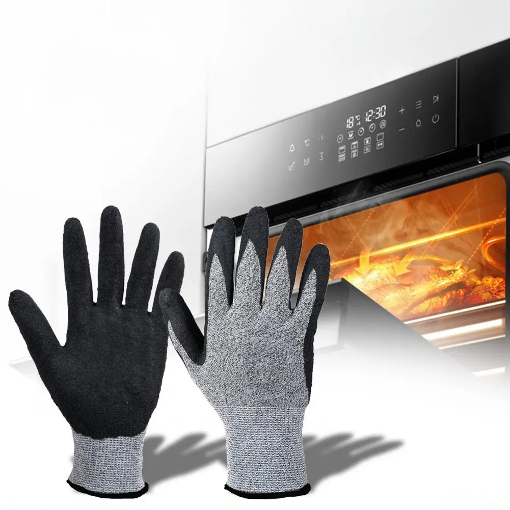 1 Pair BBQ Gloves 500/800 Degrees Celsius Heat Resistance Anti-slip Microwave Mitts Woodworking Supplies